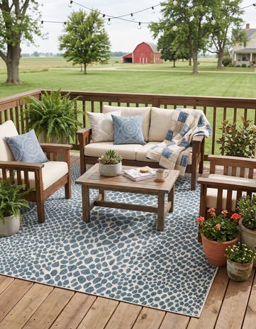7' x 10' Easy-Clean Jill Zarin Cape Town Indoor / Outdoor Rug