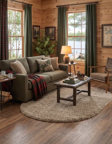 Linen Zermatt Shag Oval Rug