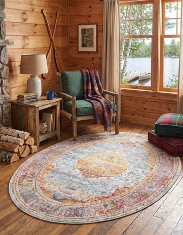 3' 3 x 5' 3 Santiago Oval Rug