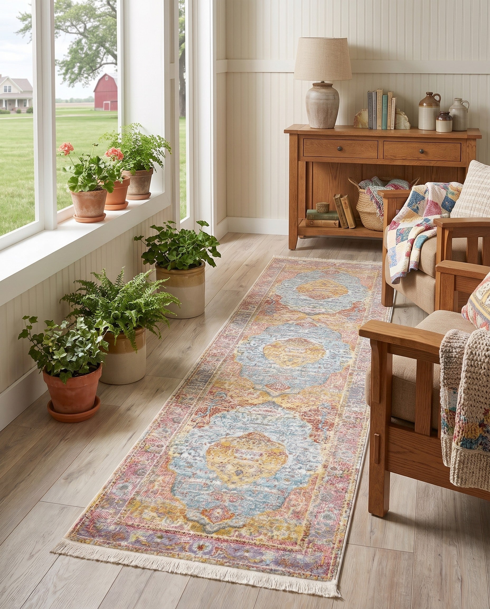 2' 2 x 8' Santiago Runner Rug