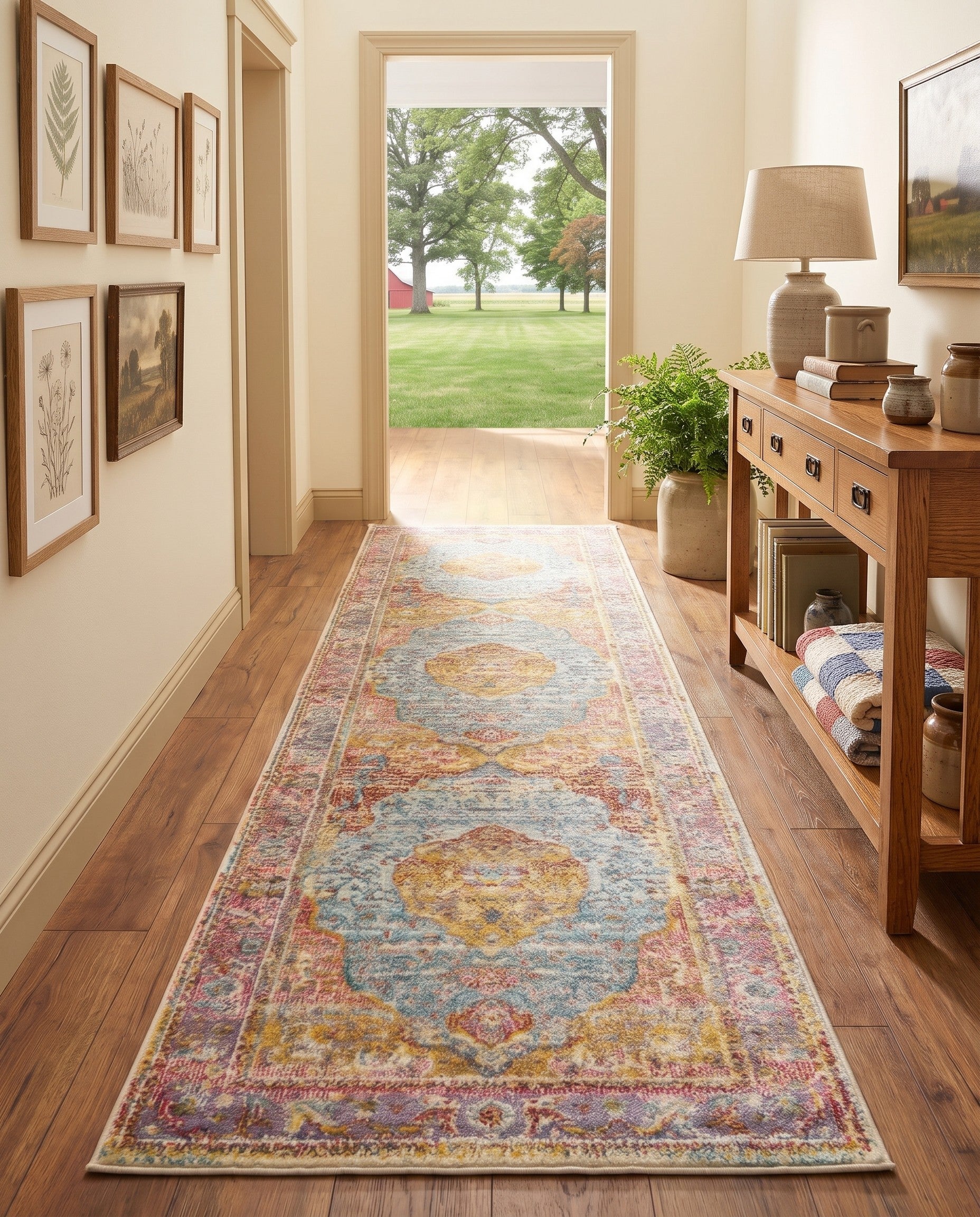 2' 2 x 8' Santiago Runner Rug