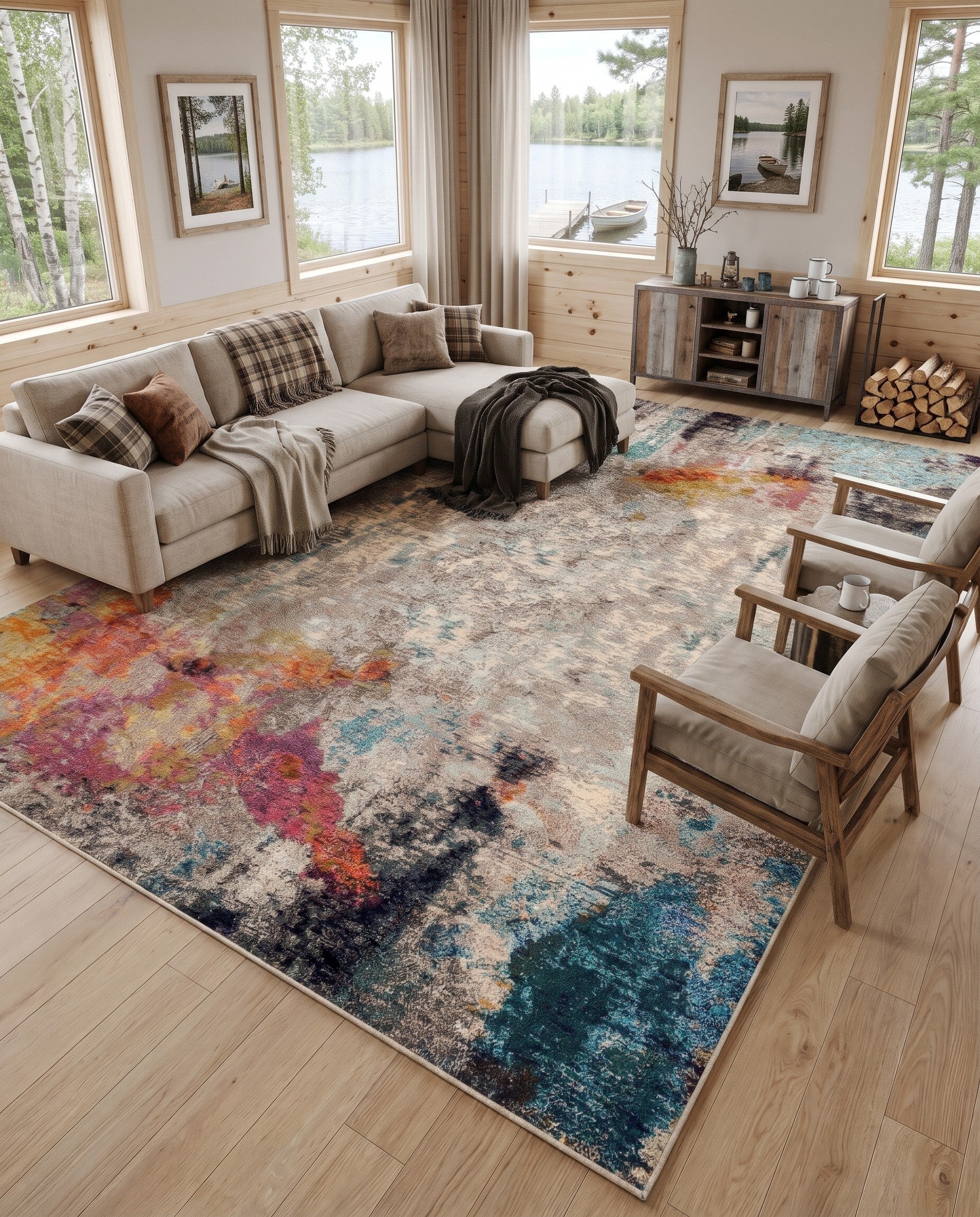 10' x 14' Washable Theia Rug