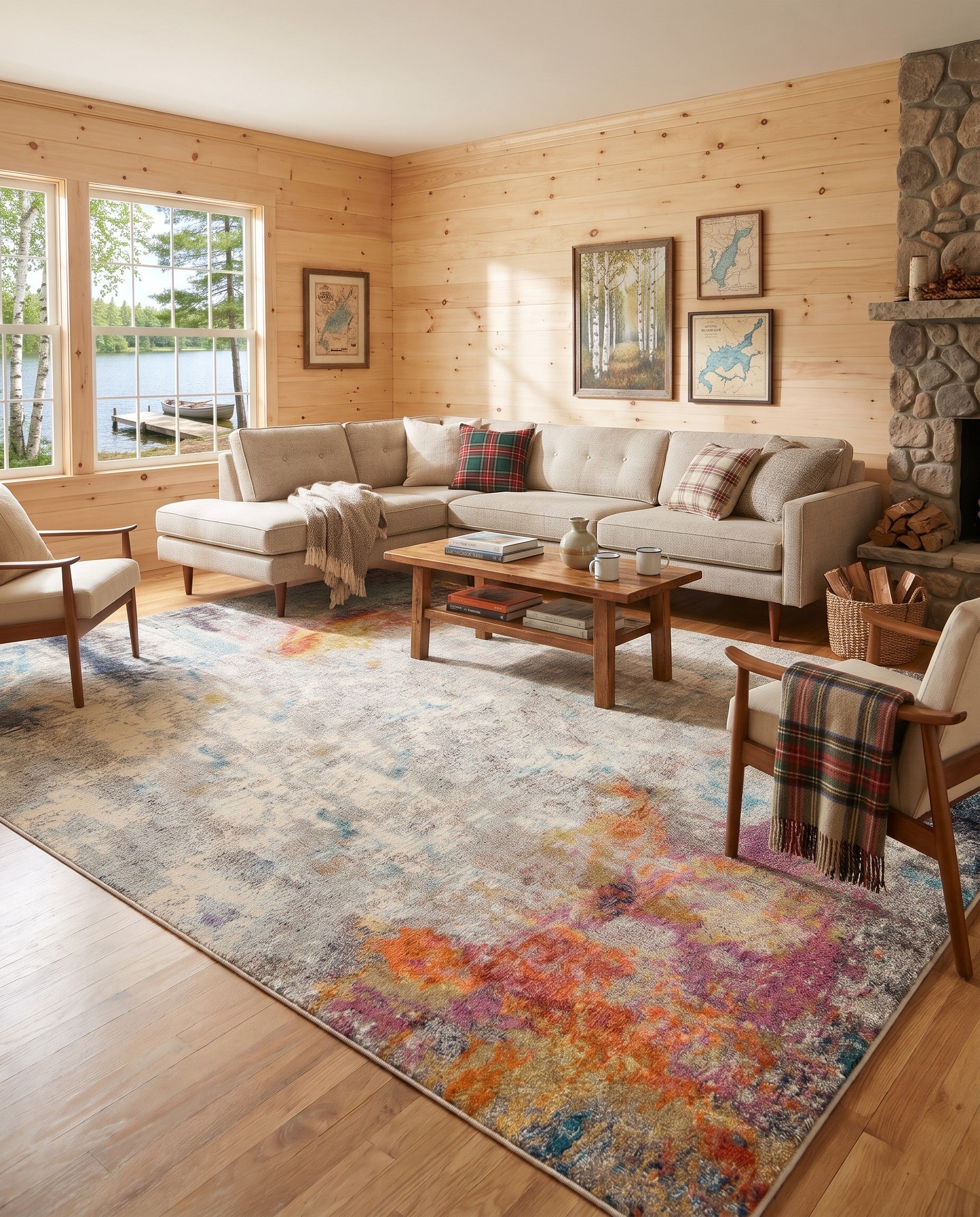 10' x 14' Washable Theia Rug