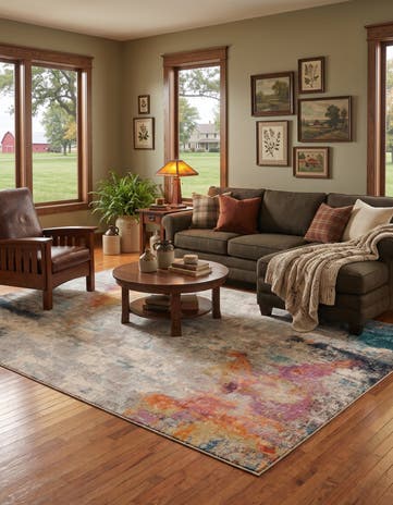 10' x 14' Washable Theia Rug