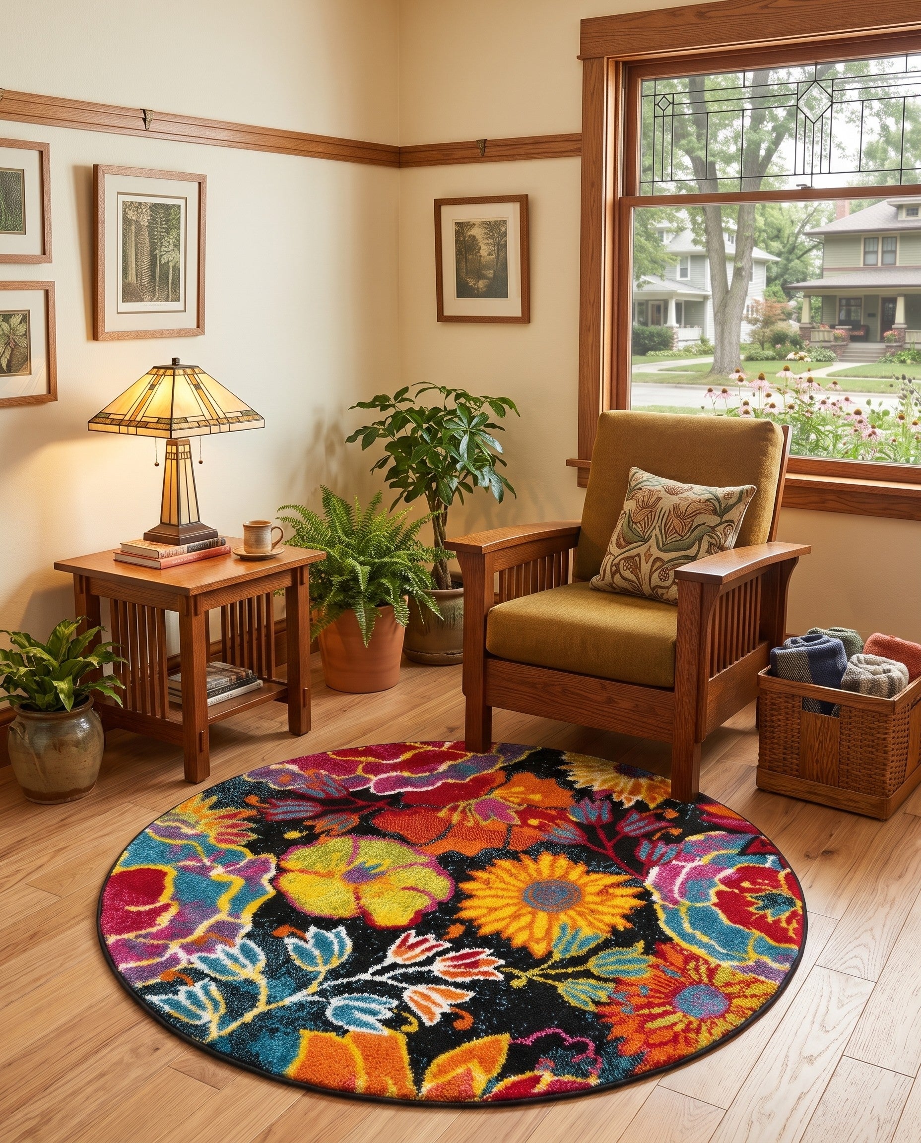3' 3 x 3' 3 Tuscany Round Rug