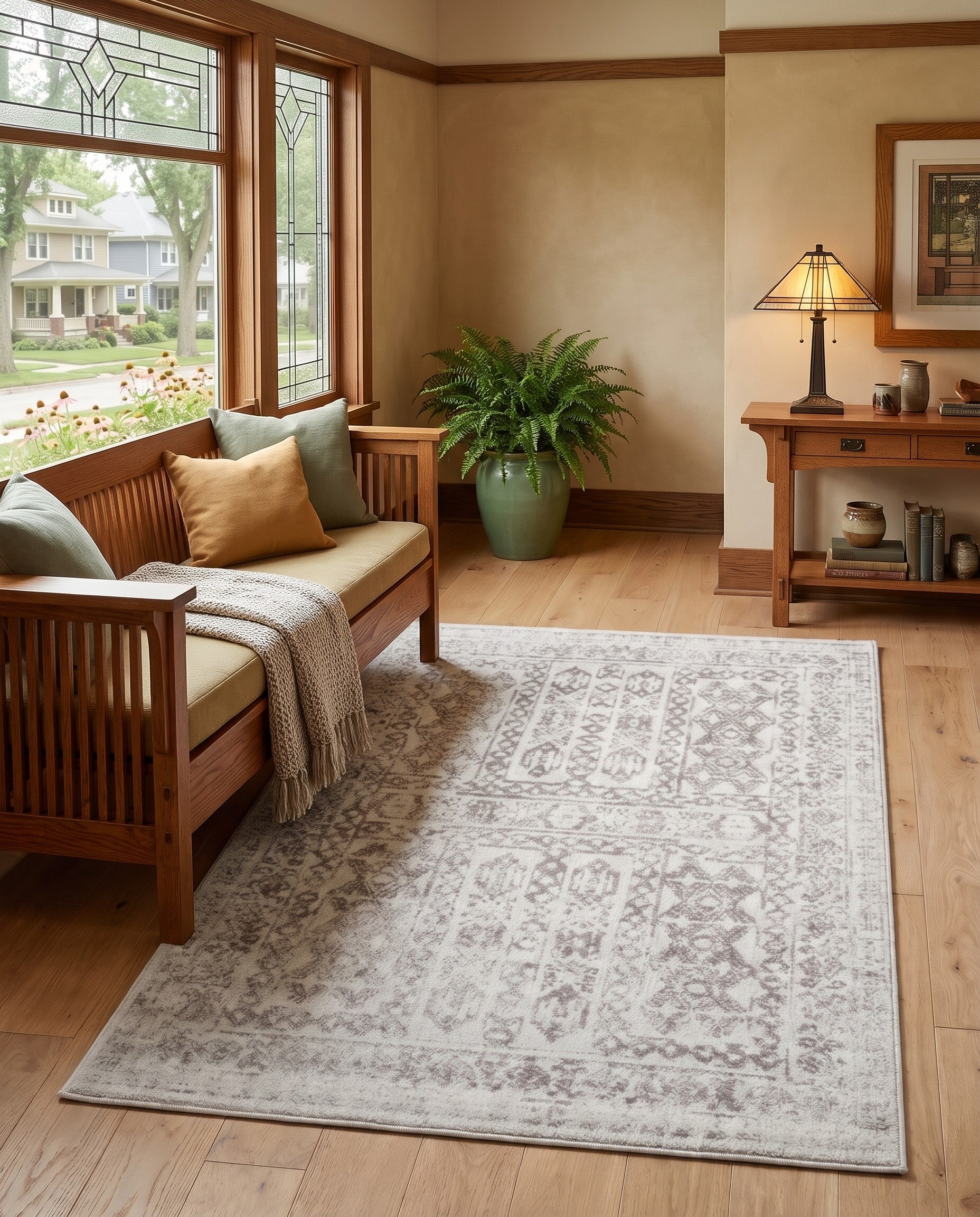 Cream Oxford Rug
