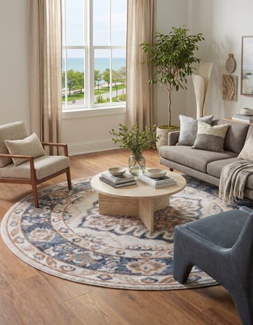 5' x 5' Oxford Round Rug