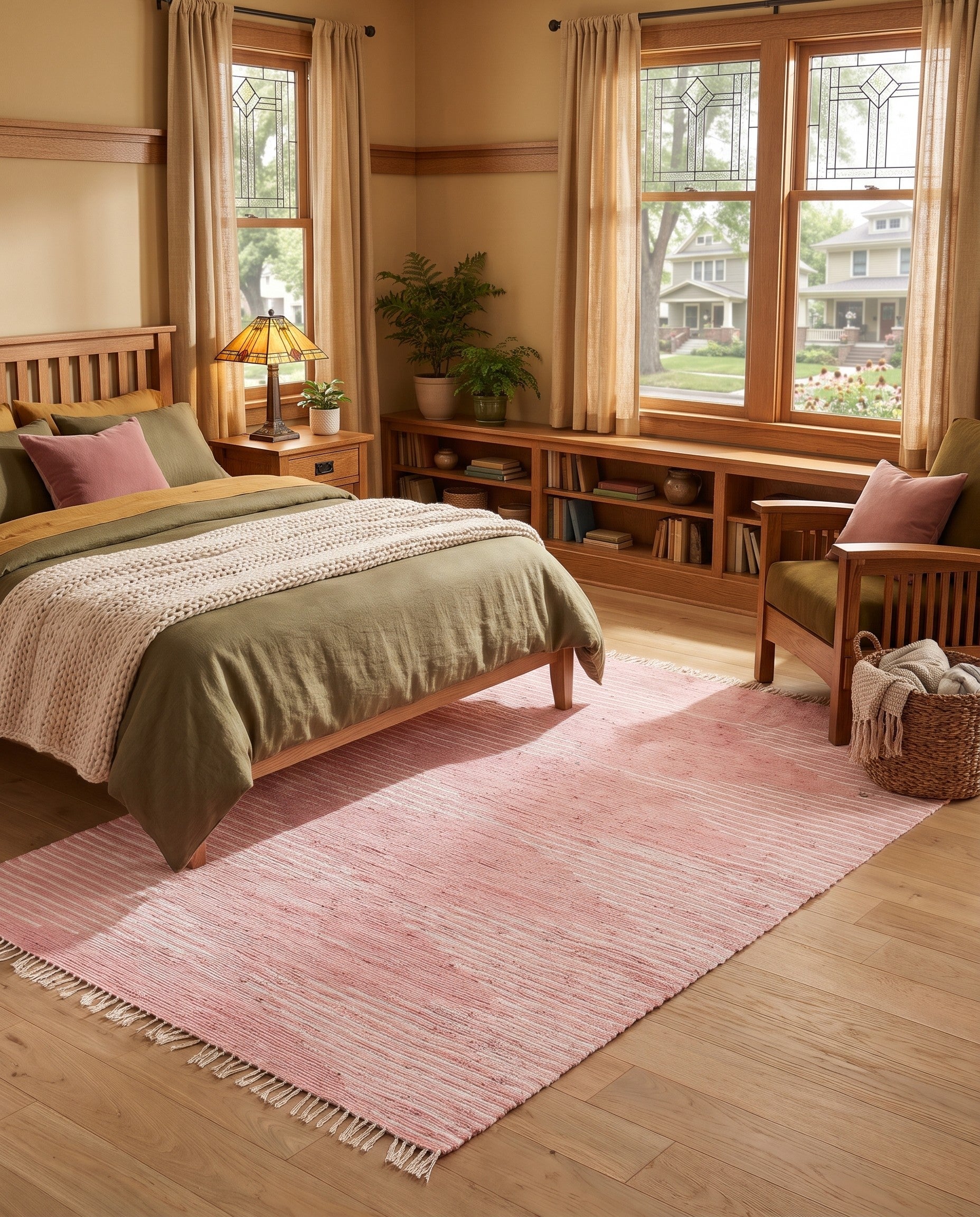 7' 1 x 10' Hand Woven Chindi Cotton Rug