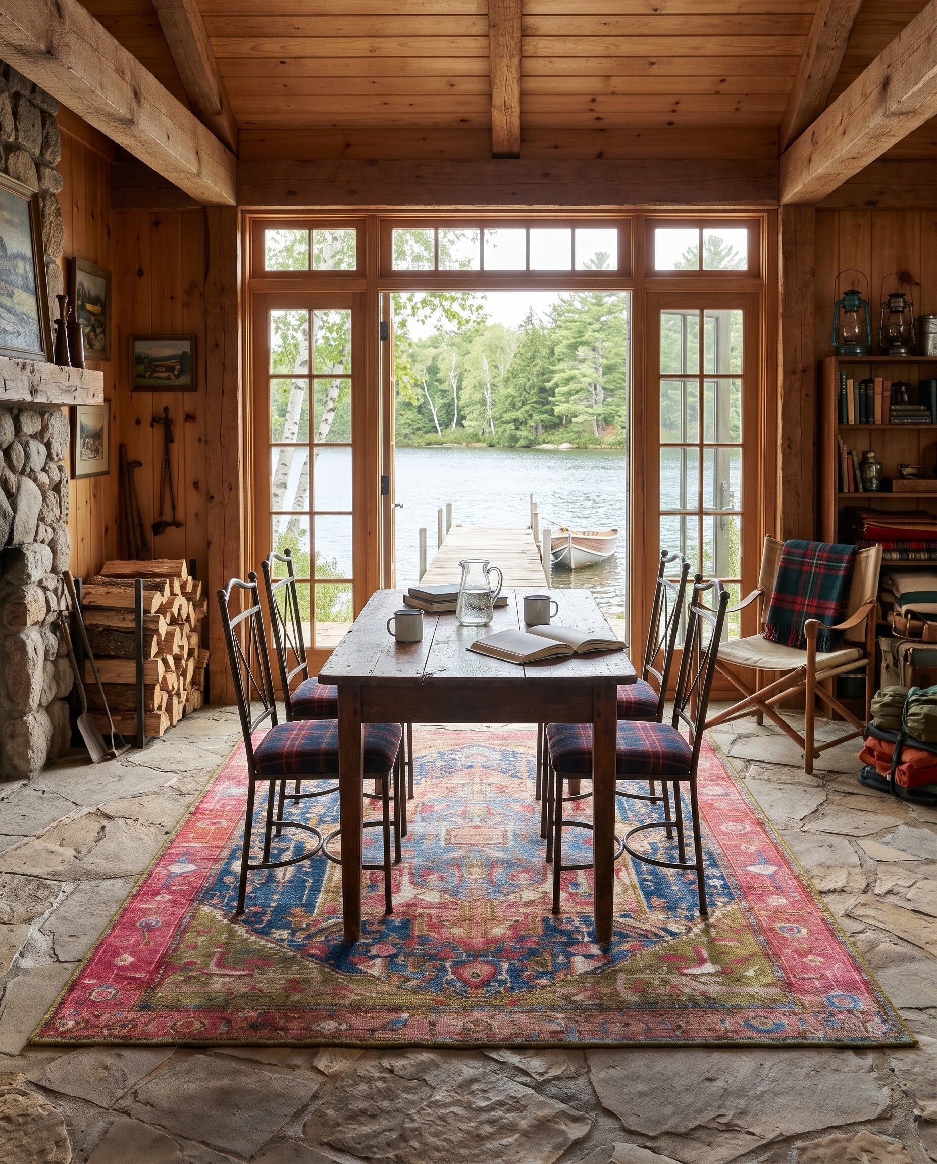 4' x 6' Easy-Clean Pemberton Traditional Indoor / Outdoor Rug