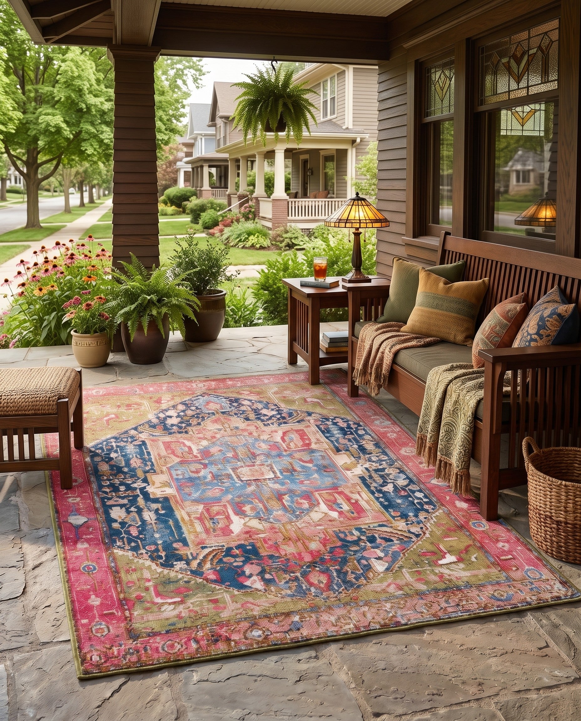 4' x 6' Easy-Clean Pemberton Traditional Indoor / Outdoor Rug