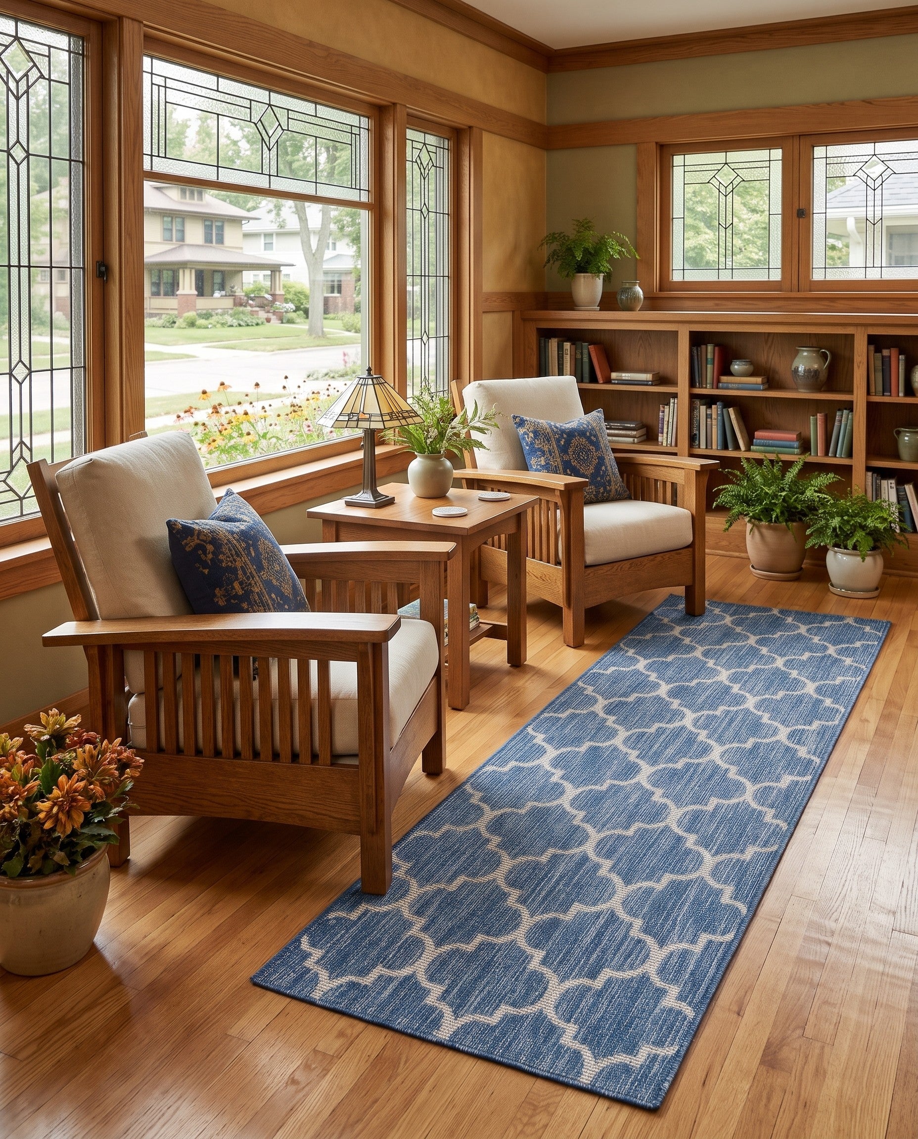 2' x 8' Easy-Clean Marina Lattice Indoor / Outdoor Runner Rug
