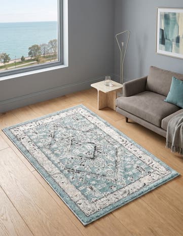 Aqua Blue Aurelia Rug