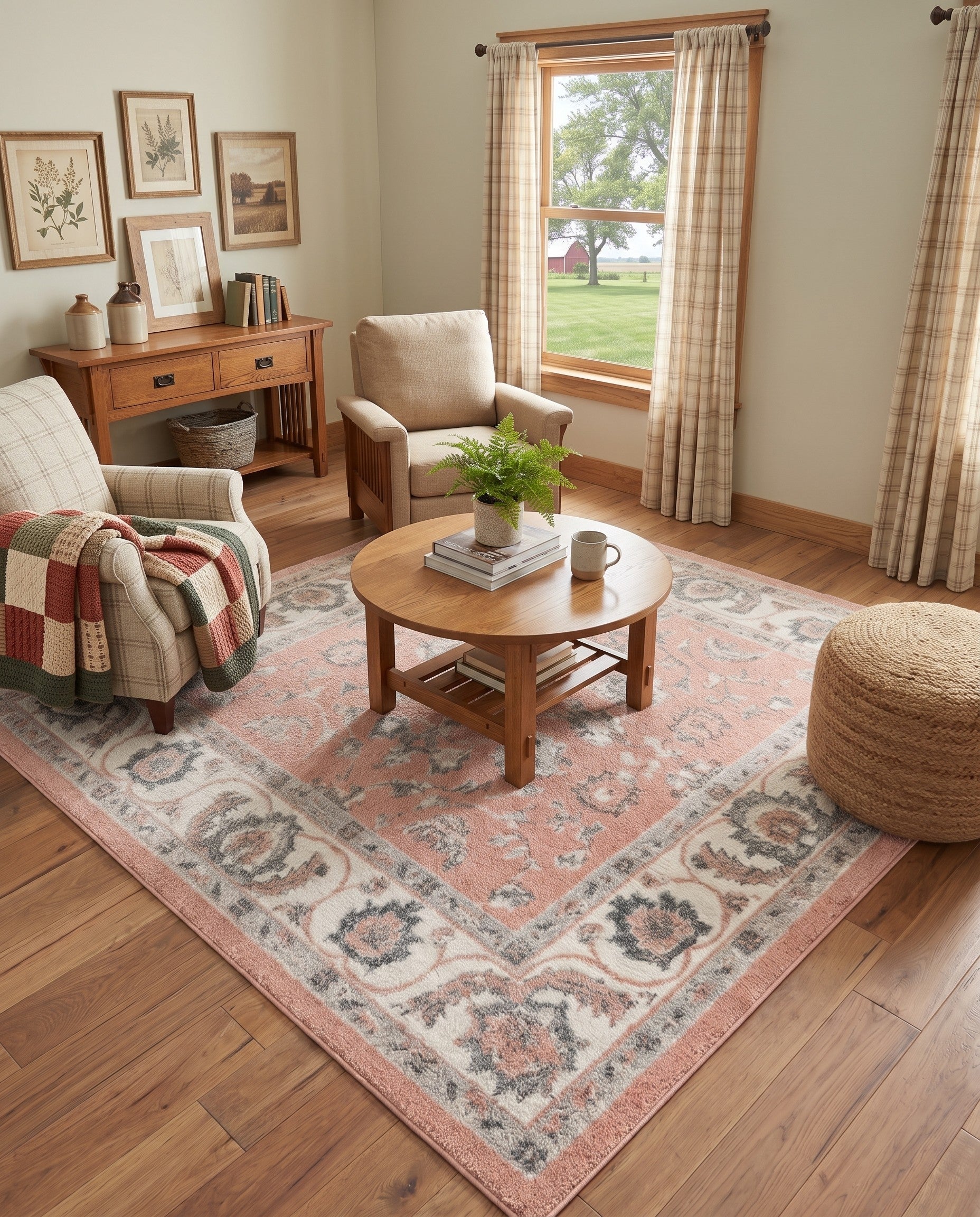 Rose Aurelia Square Rug