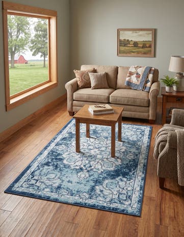 Navy Blue Parker Rug