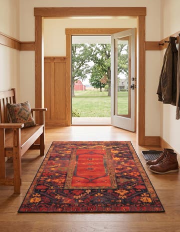 2' x 3' Easy-Clean Tribal Indoor / Outdoor Rug