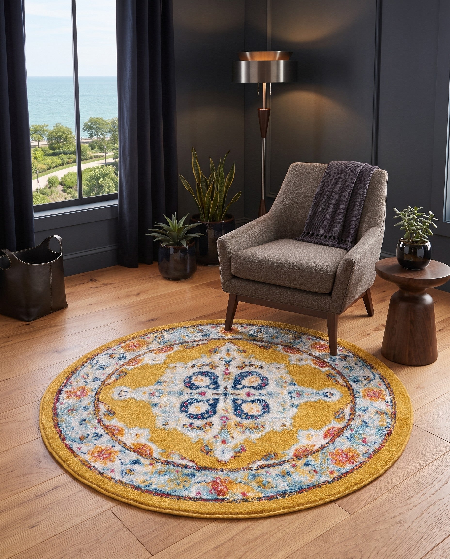3' 3 x 3' 3 Parker Round Rug