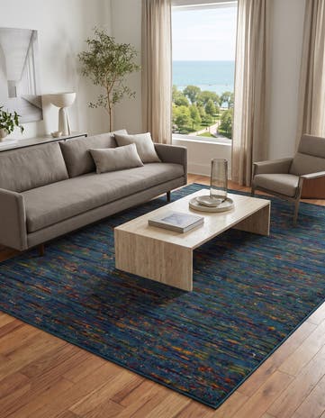 Navy Blue Calypso Rug