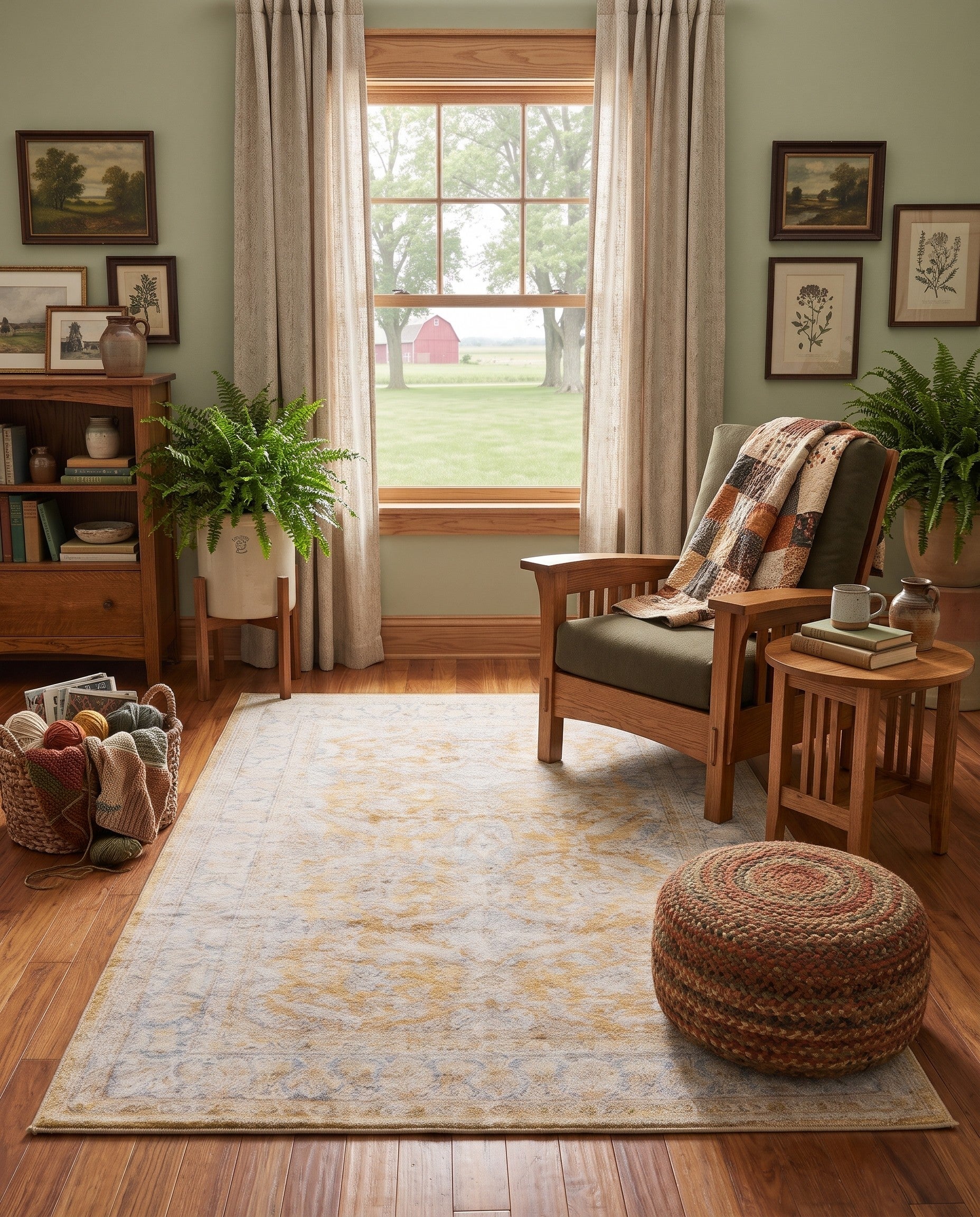 5' x 8' Washable Timeless Rug