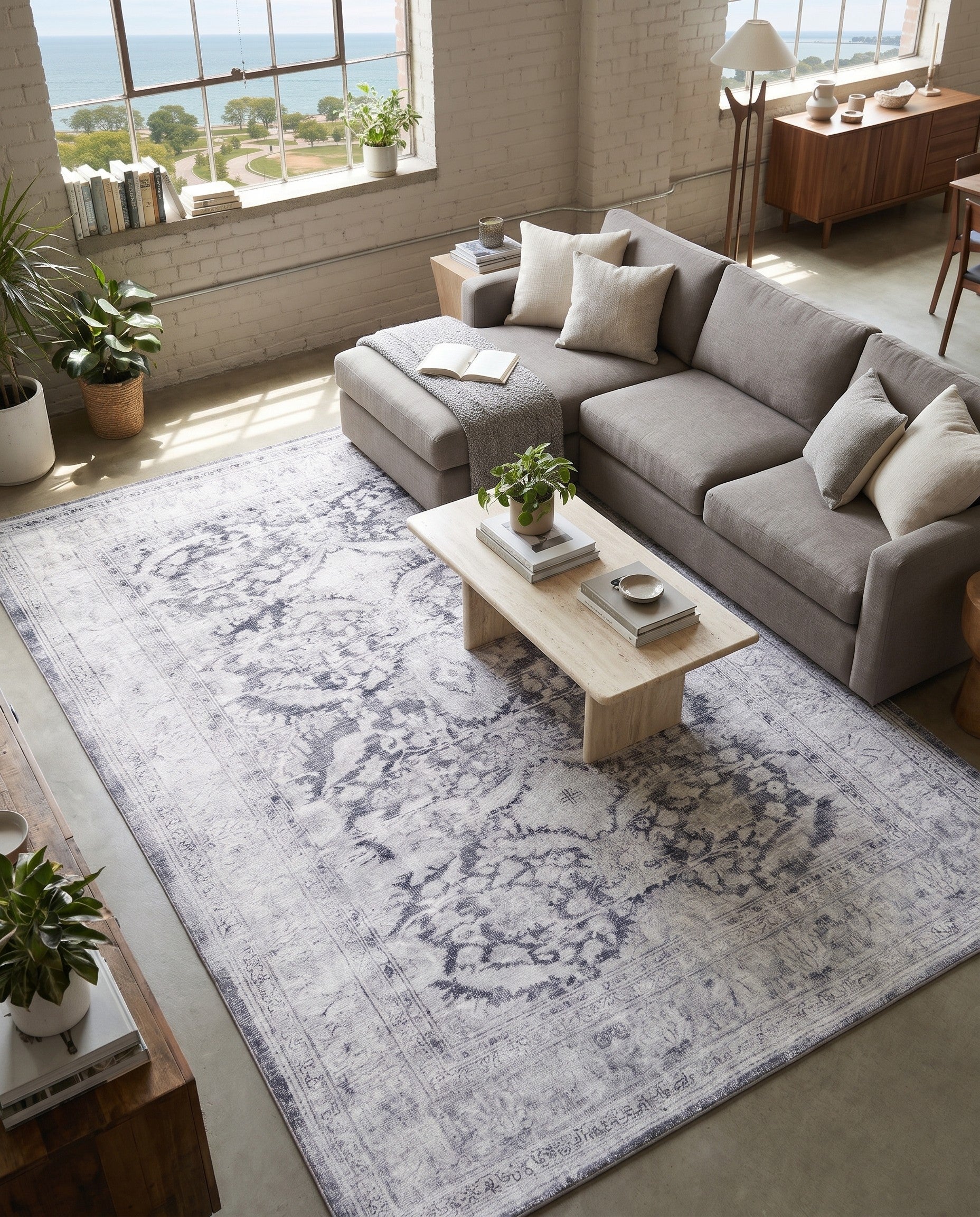 8' 4 x 12' Washable Timeless Nightingale Rug