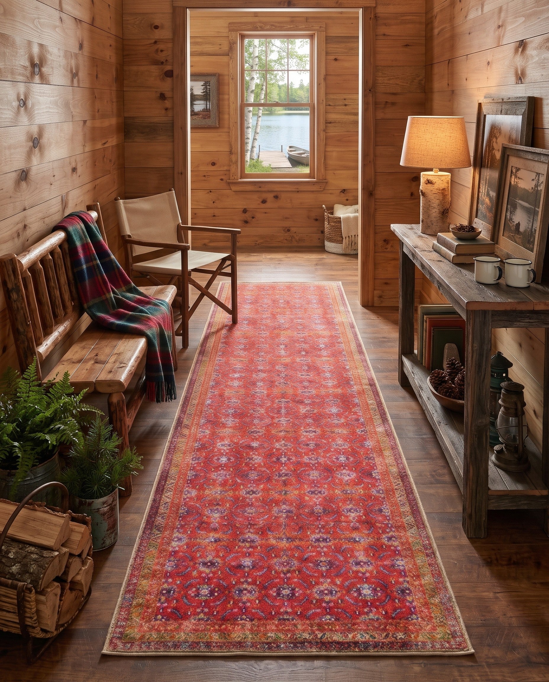 2' 6 x 12' Washable Timeless Runner Rug