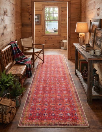 2' 6 x 12' Washable Timeless Runner Rug