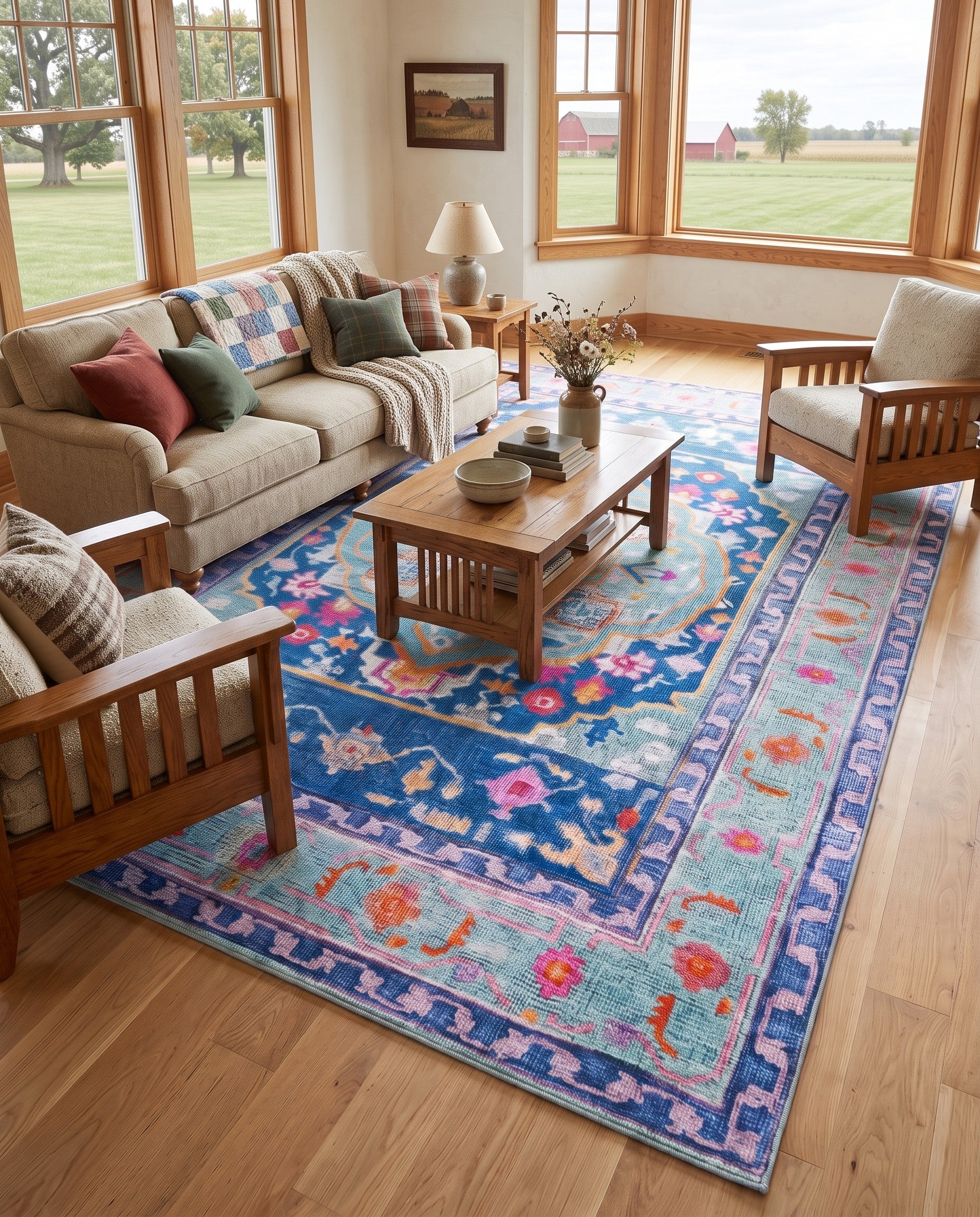 8' 4 x 12' Washable Timeless Rug