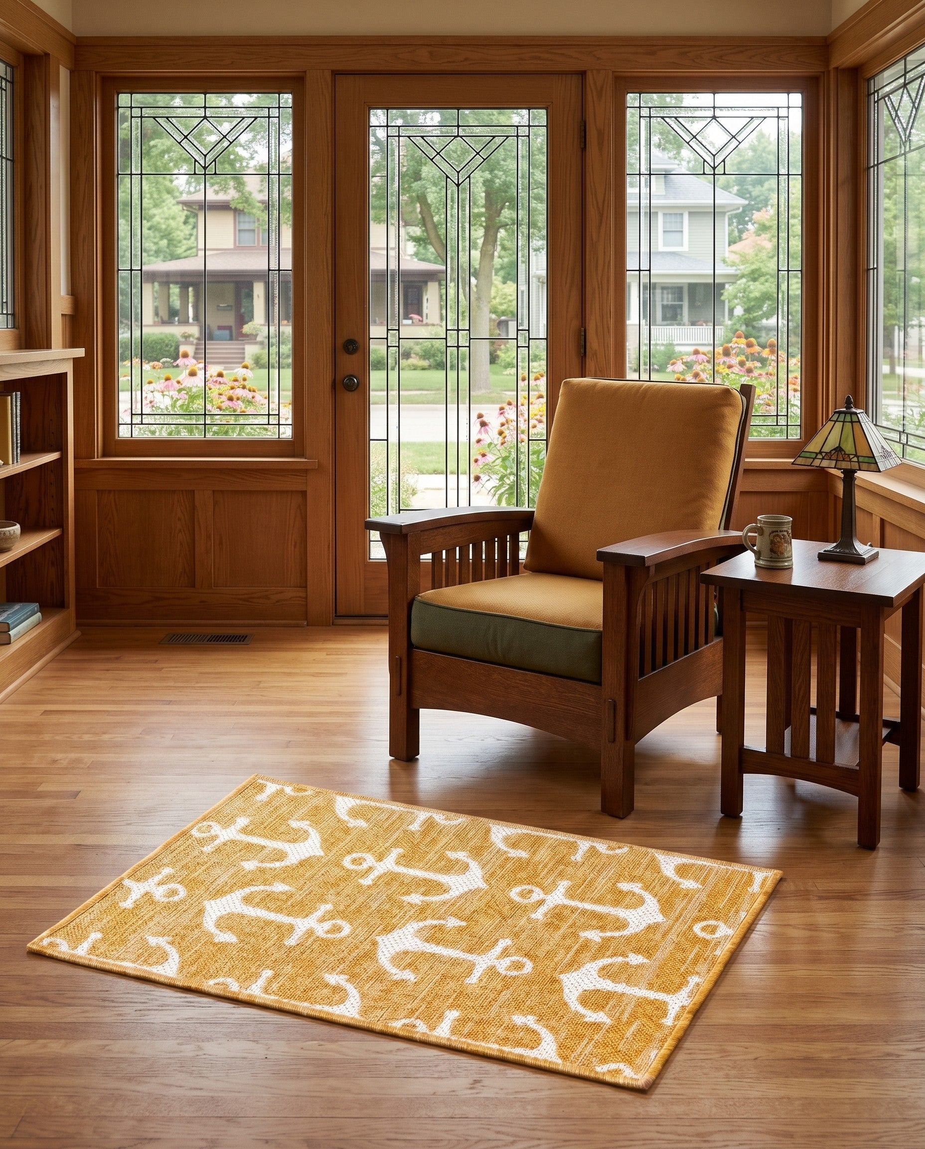 2' x 3' Easy-Clean Coastal Indoor / Outdoor Rug