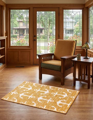 2' x 3' Easy-Clean Coastal Indoor / Outdoor Rug