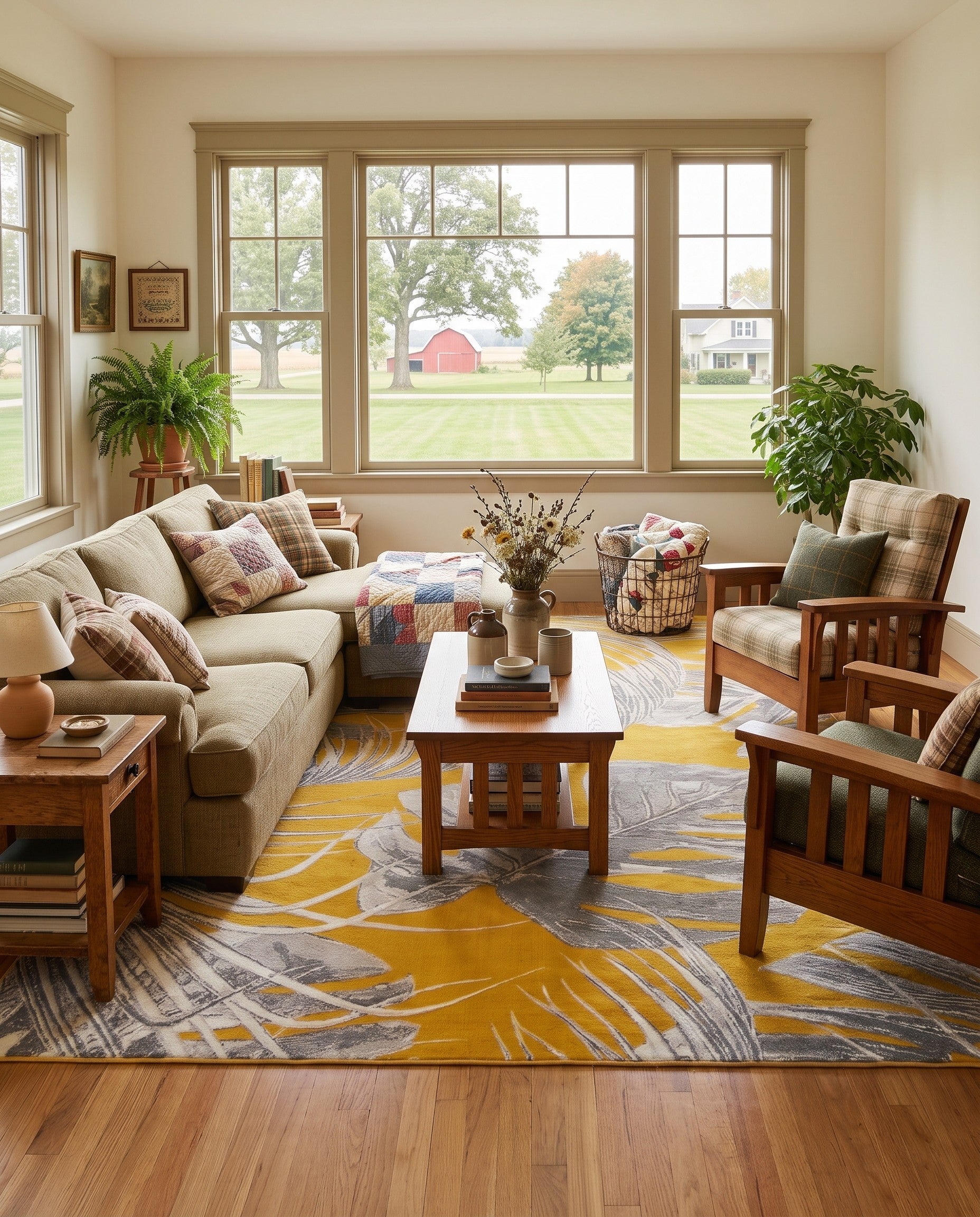 Yellow Blossom Rug