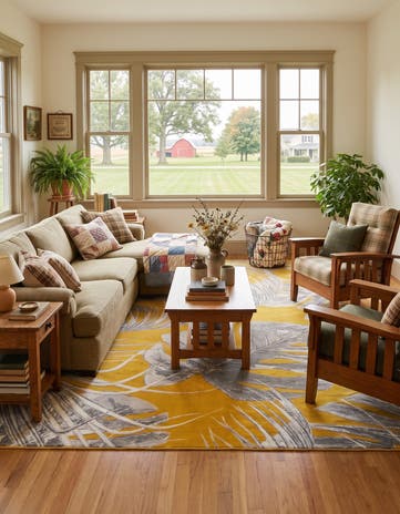 Yellow Blossom Rug