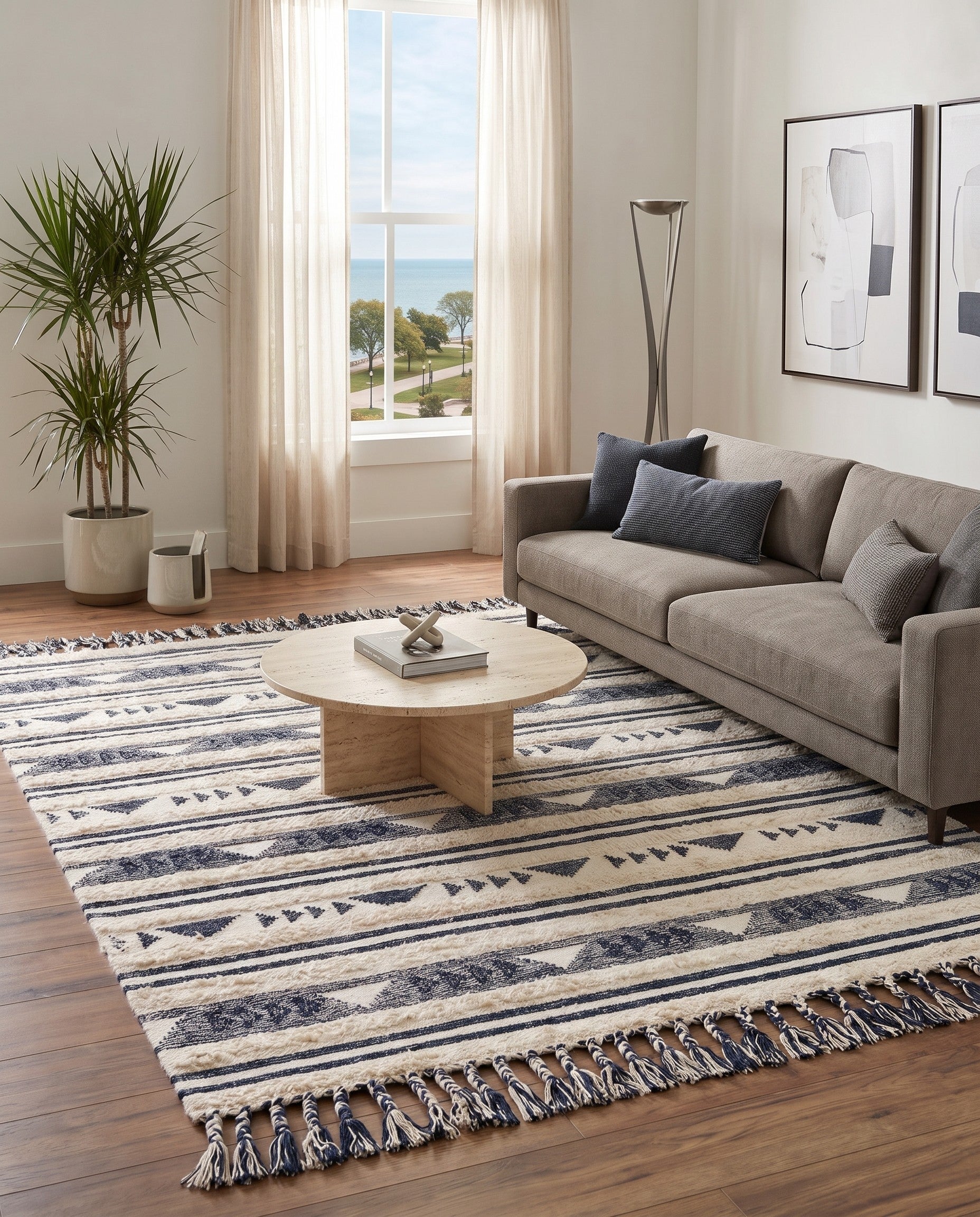 8' x 10' Hand Woven Arizona Wool Rug