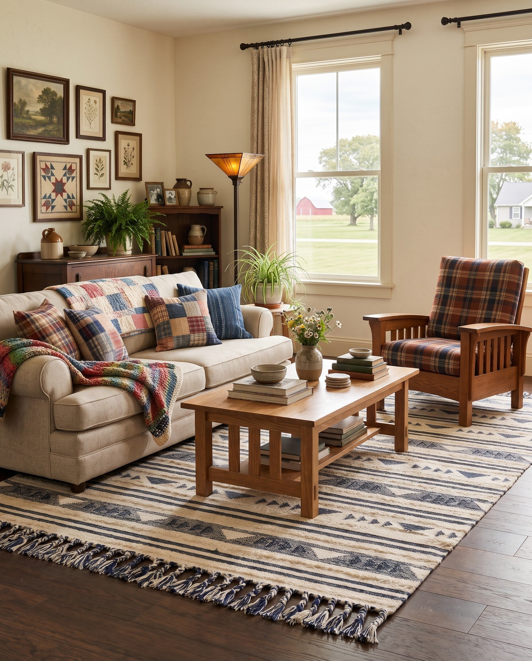 8' x 10' Hand Woven Arizona Wool Rug