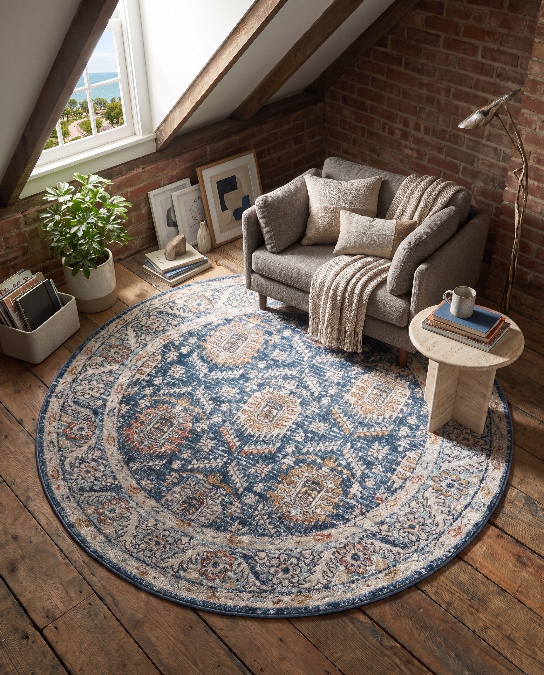 5' 3 x 5' 3 Nyla Round Rug
