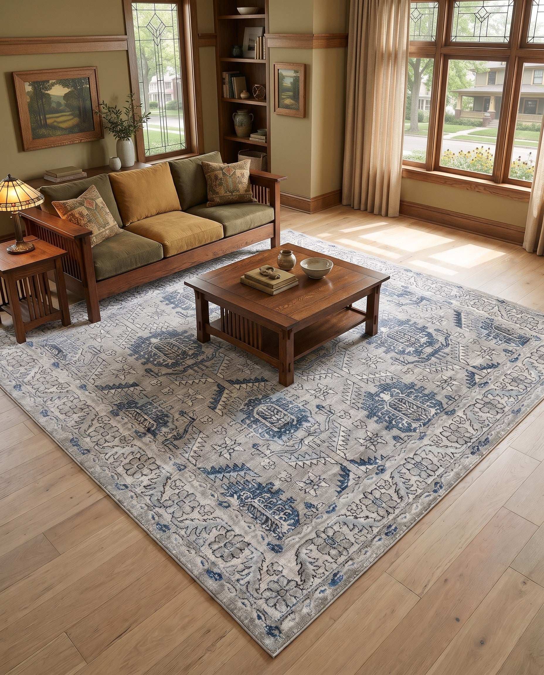 Gray Nyla Square Rug