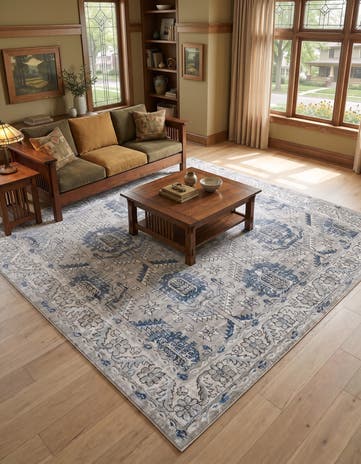 Gray Nyla Square Rug