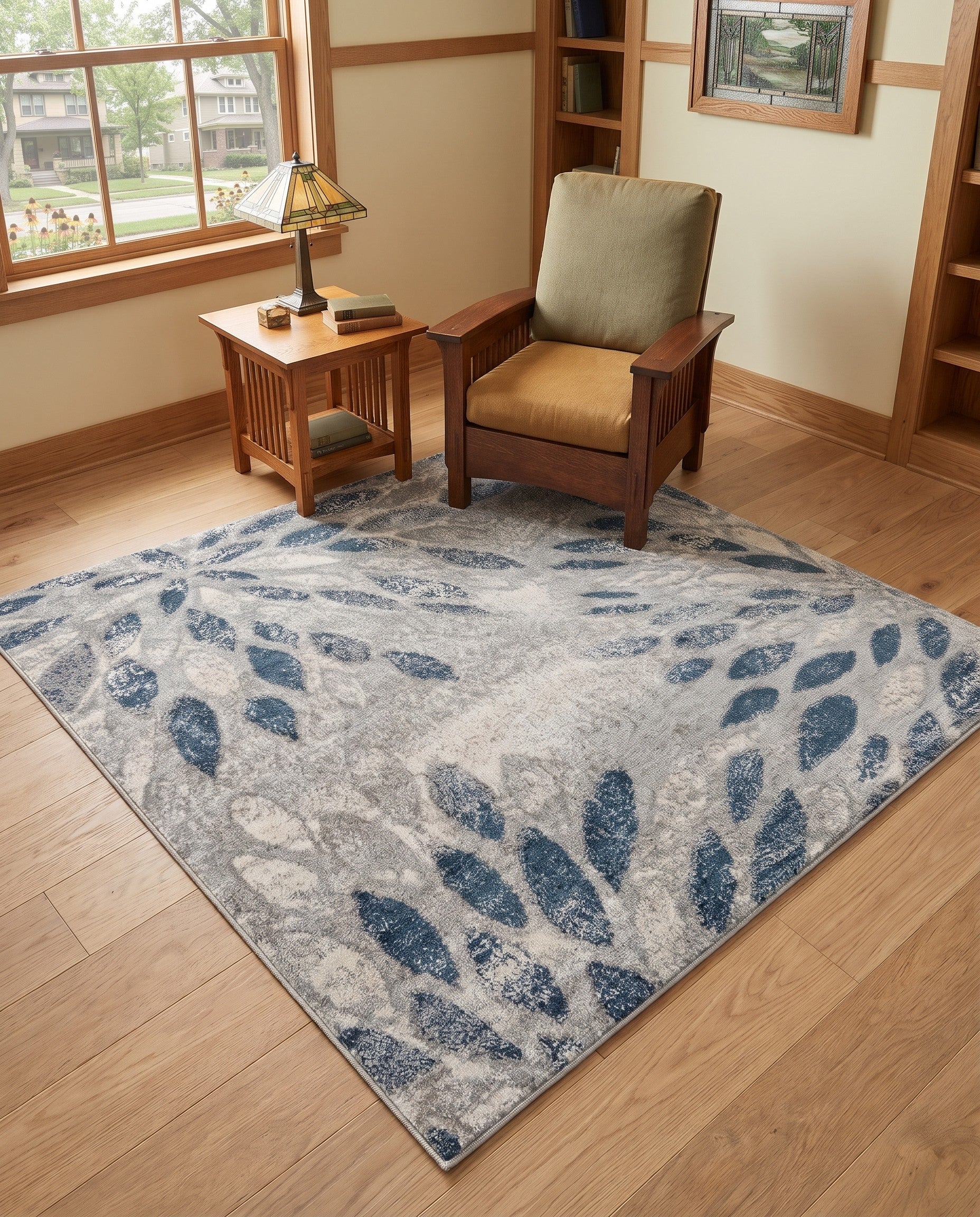 Gray Charleston Square Rug