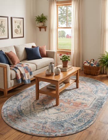 5' 3 x 8' Newport Oval Rug