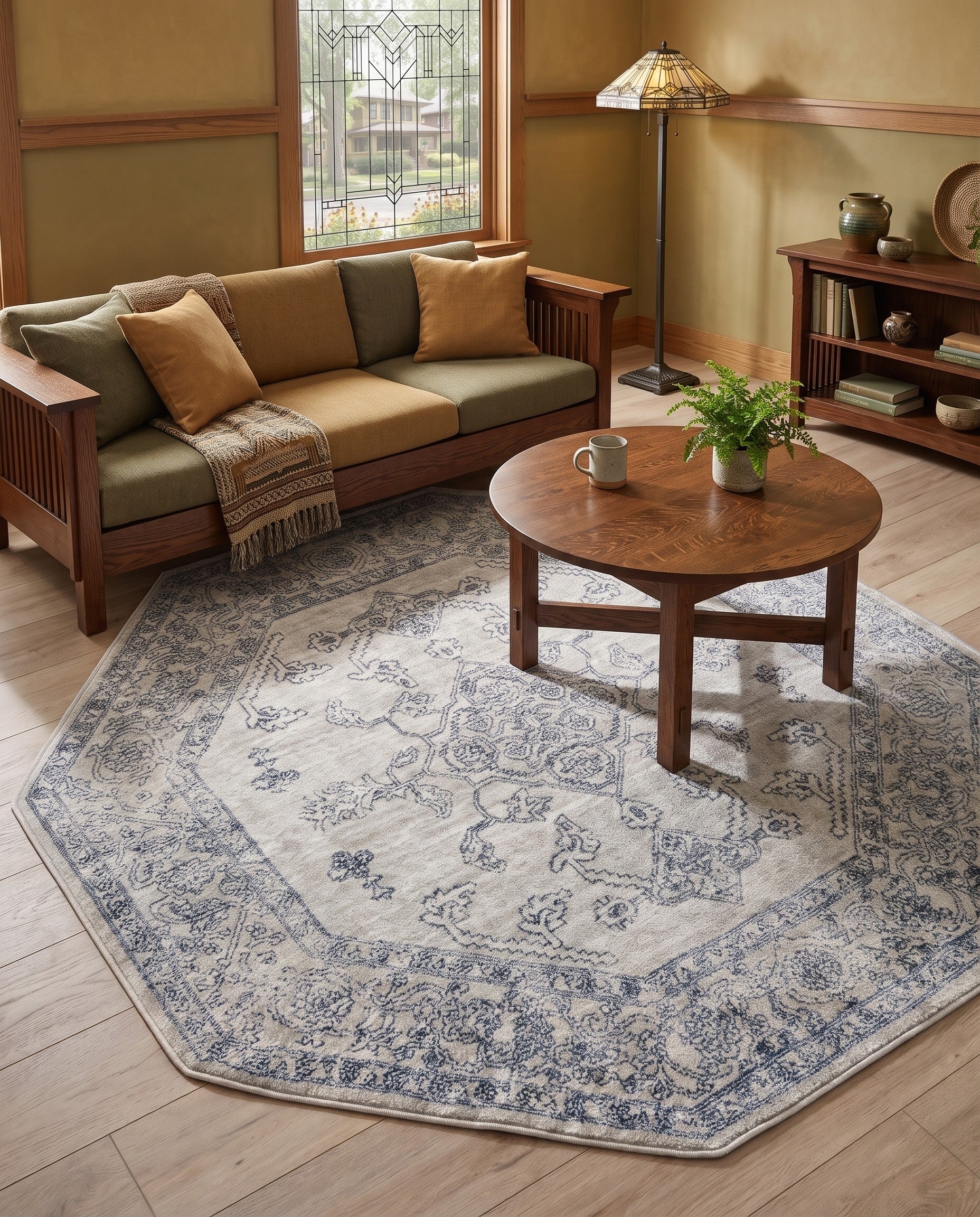 Gray Newport Octagon Rug