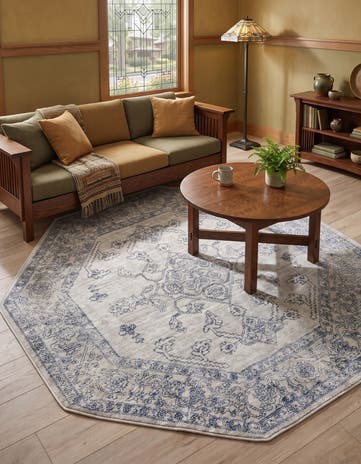 Gray Newport Octagon Rug