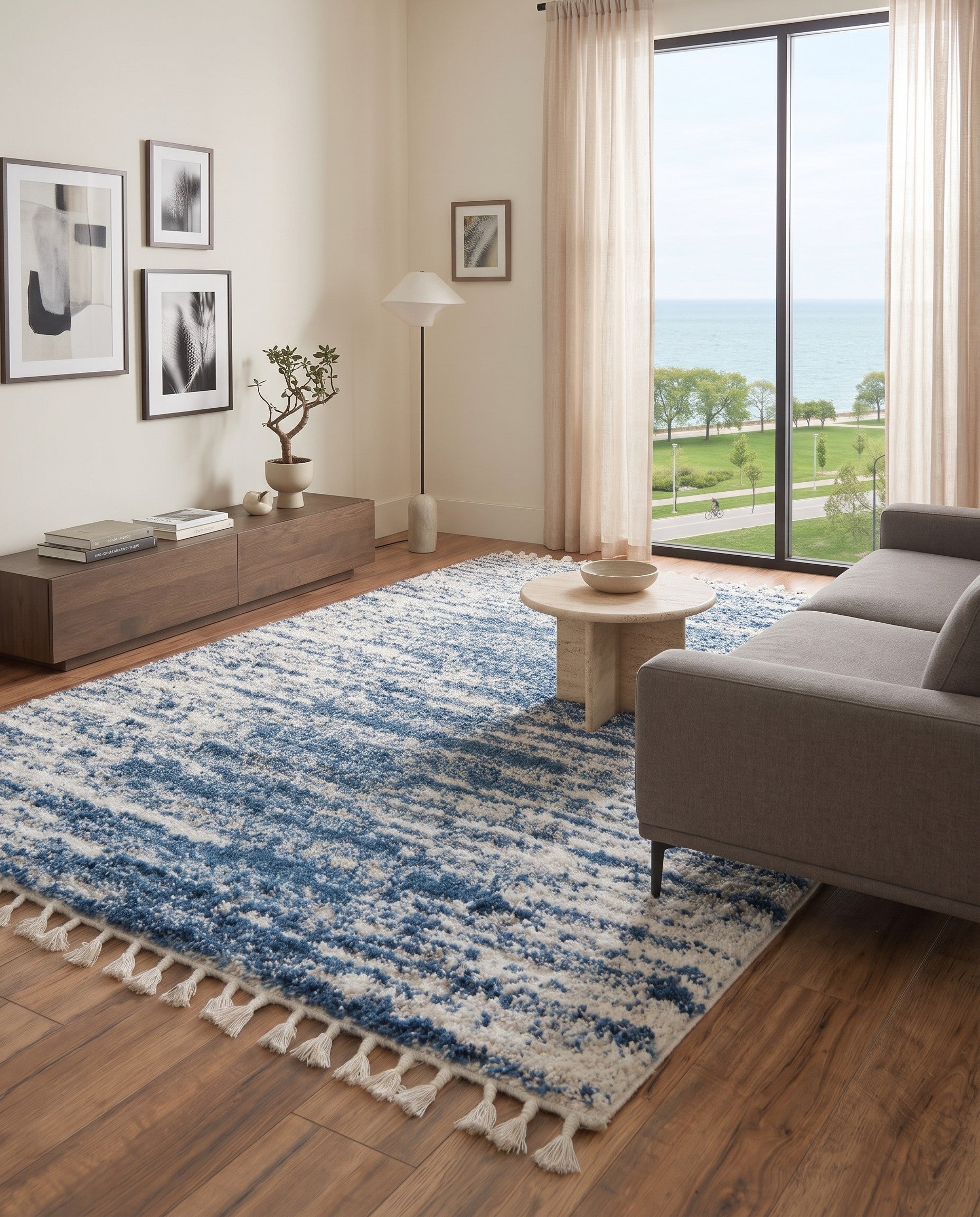 5' 3 x 8' Serenity Shag Rug