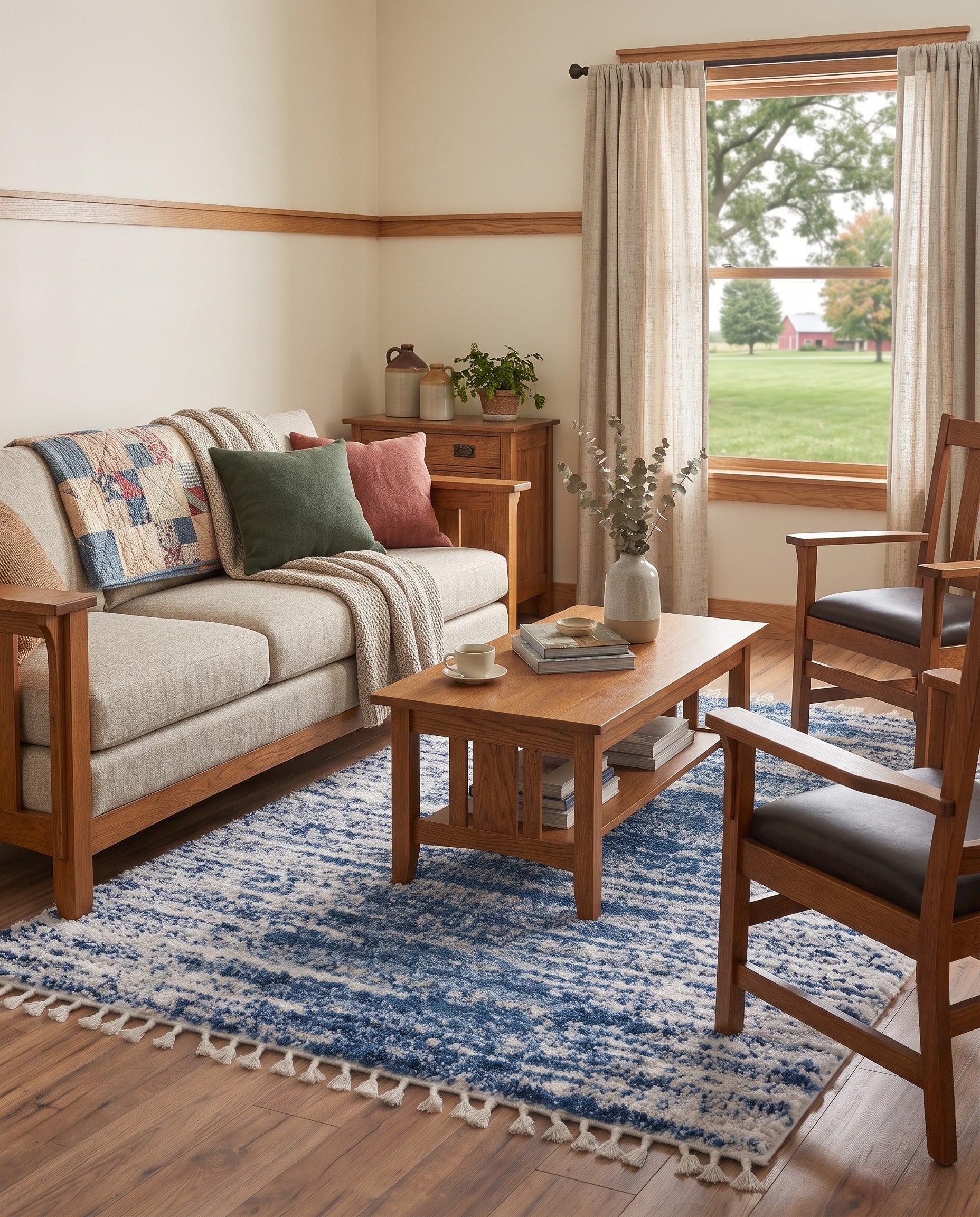 5' 3 x 8' Serenity Shag Rug