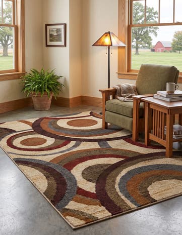 Beige Cafe Rug