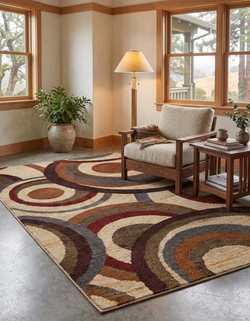 Beige Cafe Rug