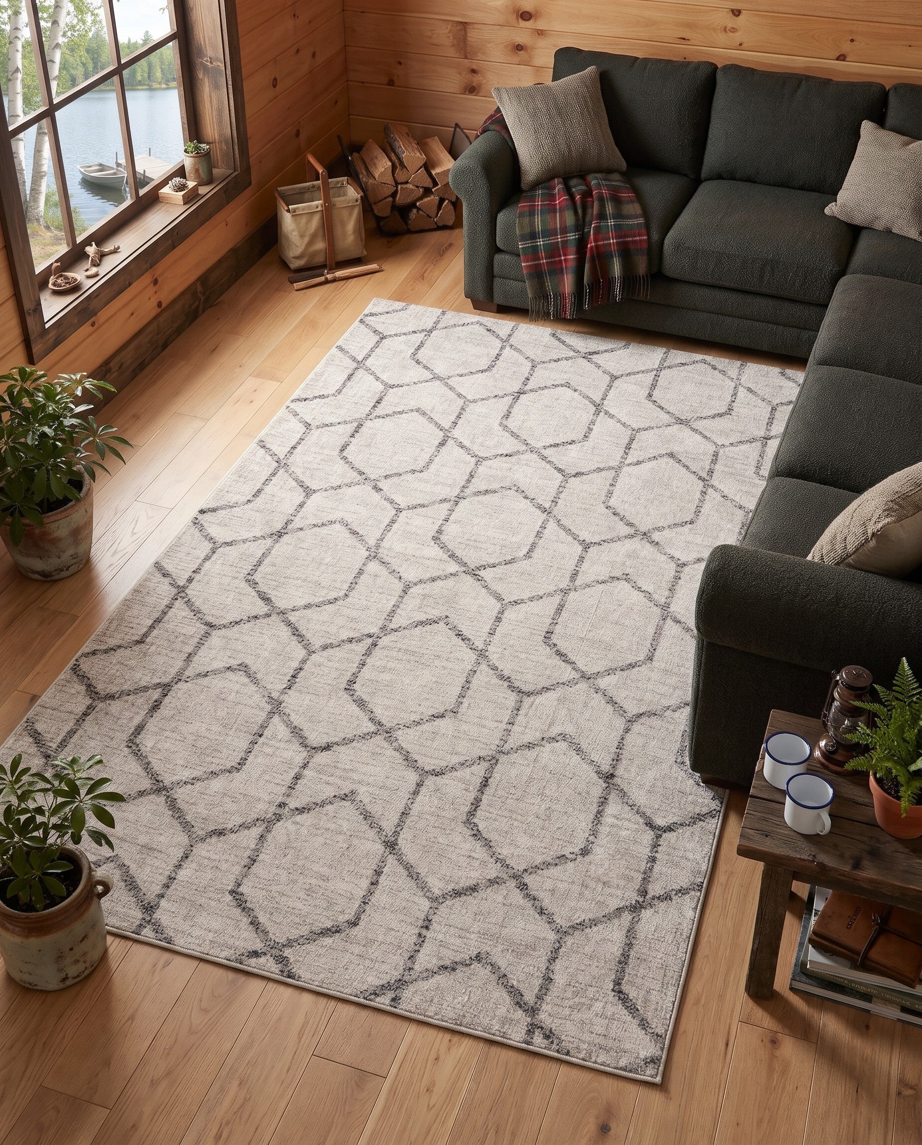 5' 3 x 8' Eco Trellis Rug