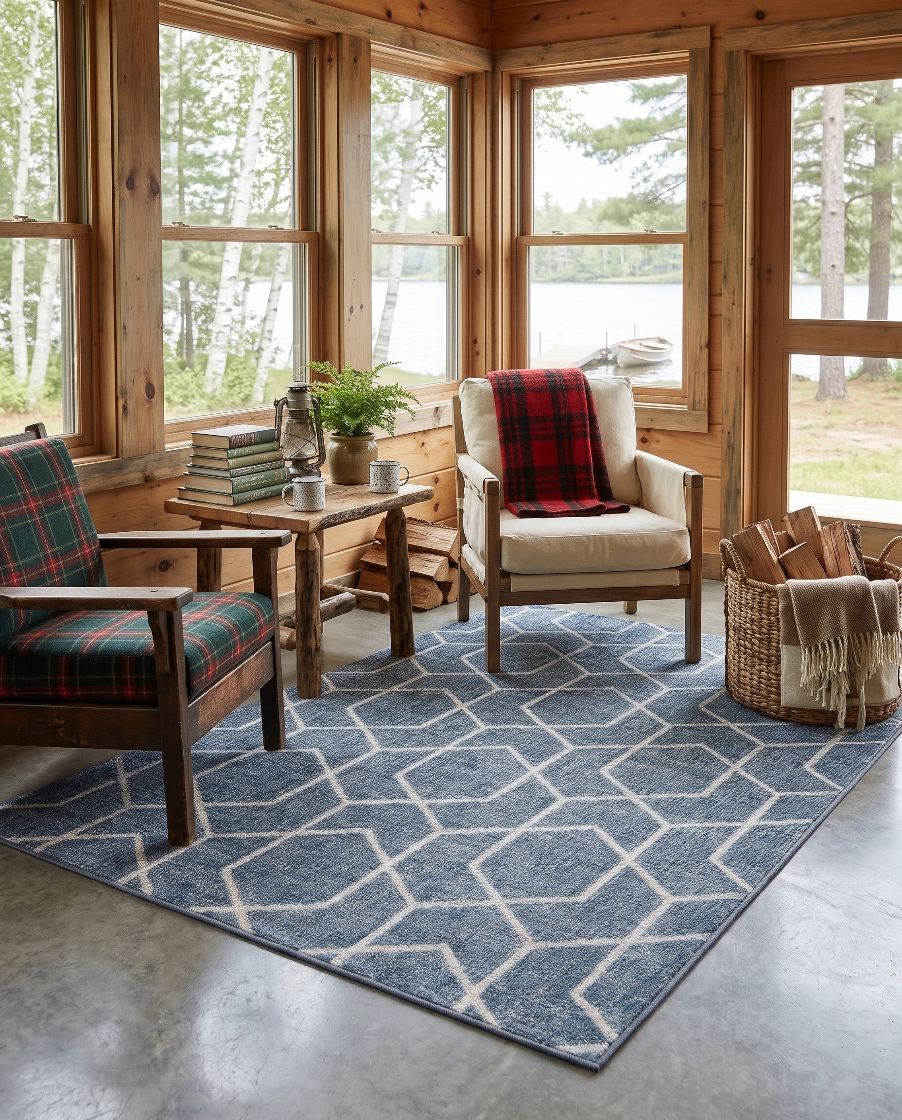 4' x 6' Eco Trellis Rug