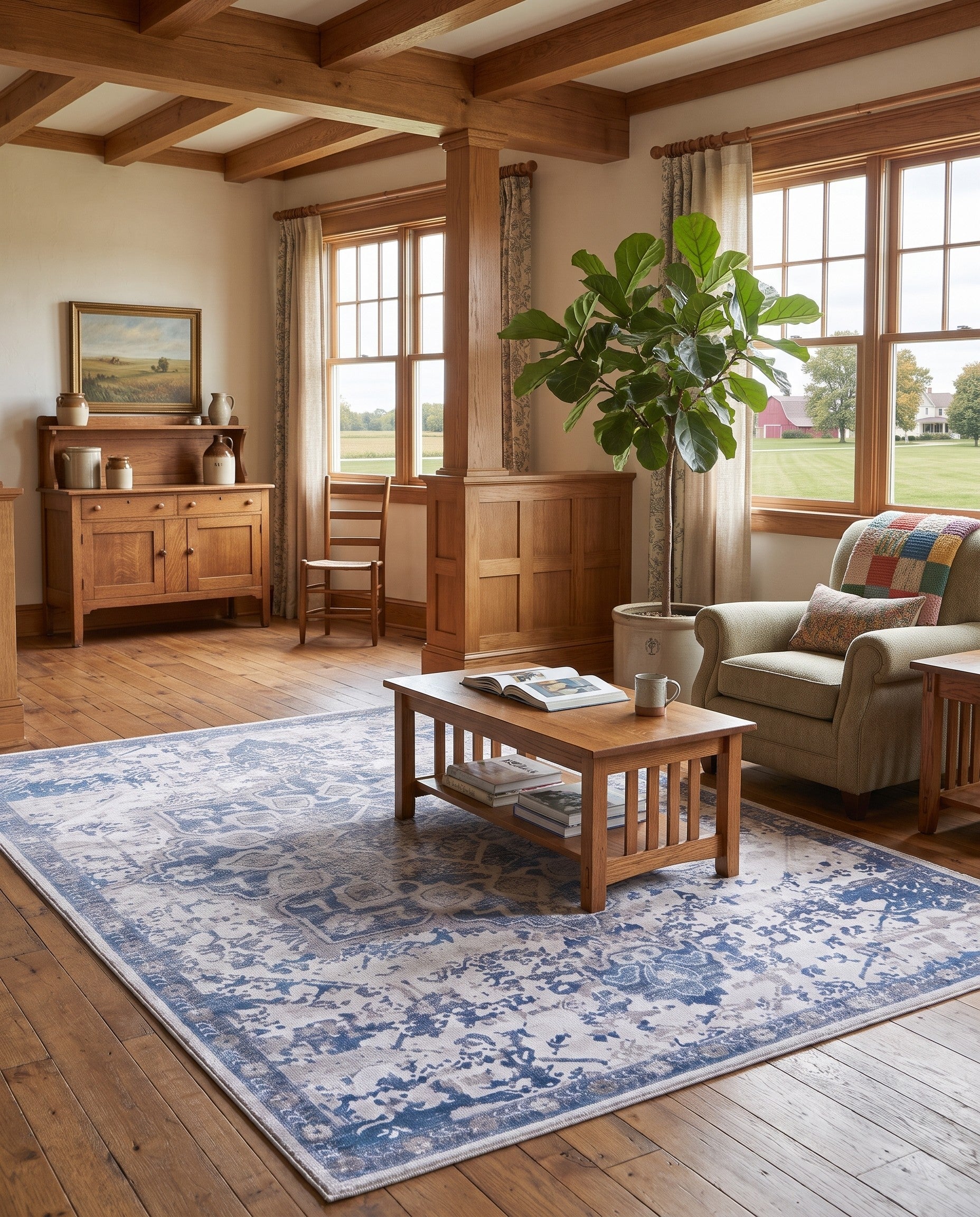 6' x 9' Washable Francesca Rug
