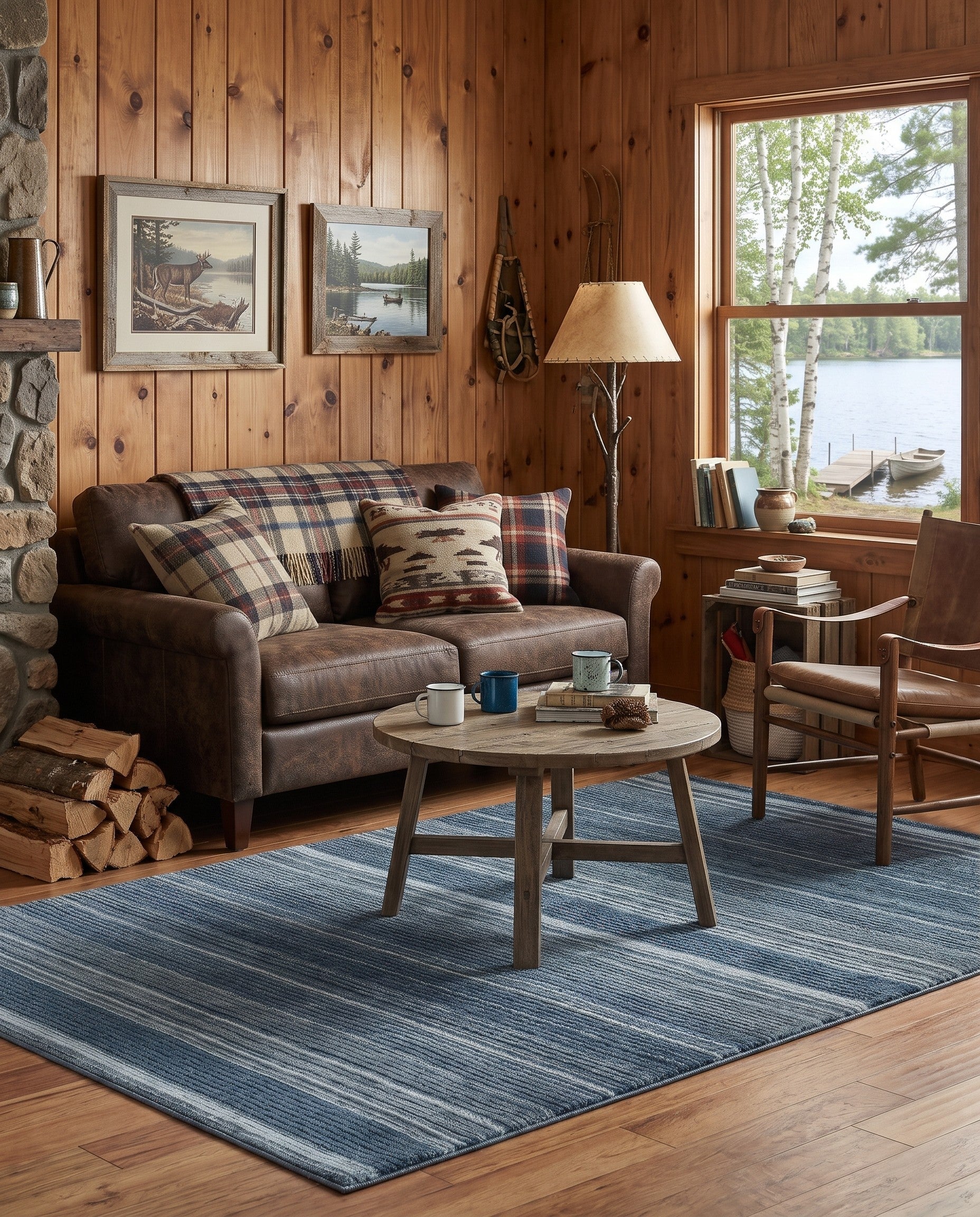 Blue Gemstone Rug