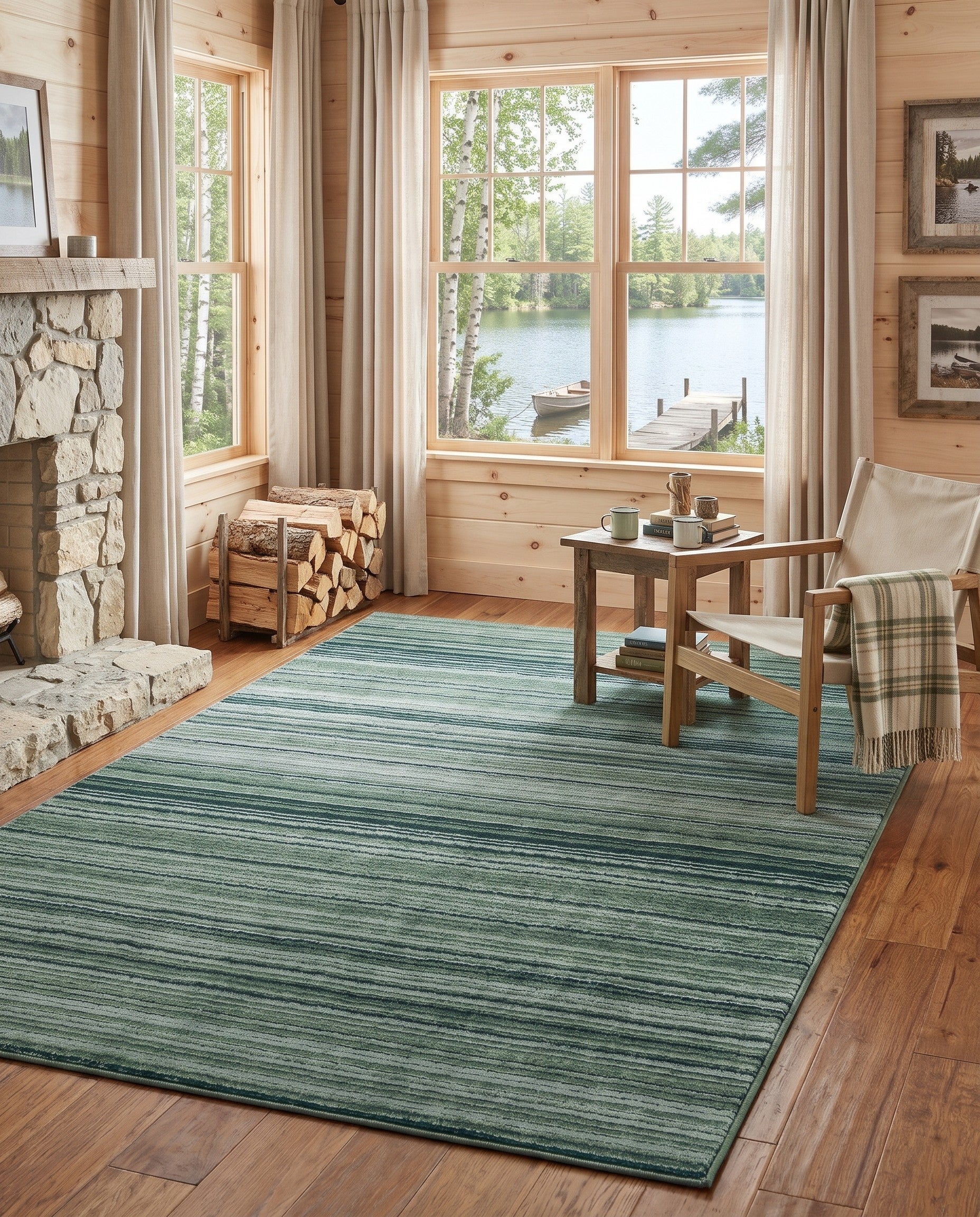 4' x 6' 3 Gemstone Rug
