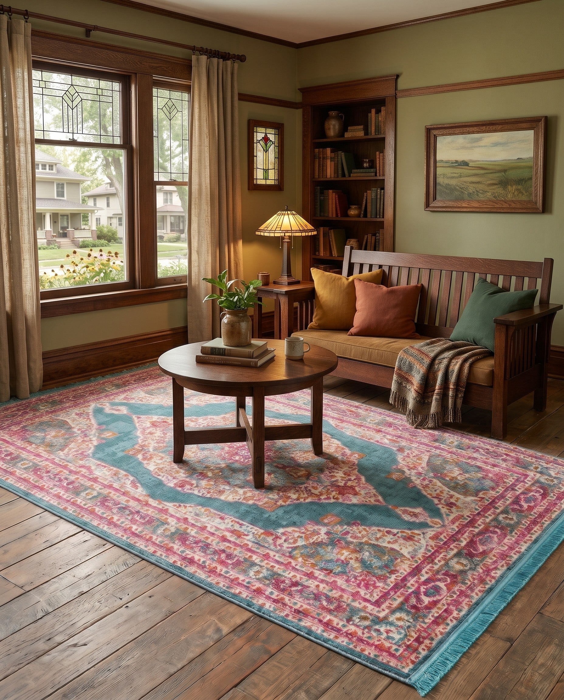Turquoise Santiago Rug