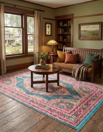 Turquoise Santiago Rug
